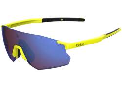 Boll&#233; Icarus M Radsportbrille Braun Blau - Matt Acid Gelb
