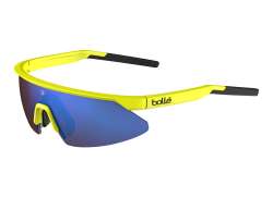 Bollé Micro Edge Cycling Glasses Brown Blue - Matt Acid Yell