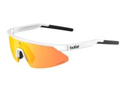 Bollé Mikro Edge Okulary Rowerowe Phantom Brazowy Czerwony - Mat Bialy