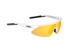 Bollé Mikro Edge Okulary Rowerowe Phantom Brazowy Czerwony - Mat Bialy