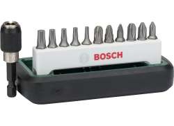 Bosch Bit S&aelig;t 12-Dele TX/Cg - S&oslash;lv/Gr&oslash;n