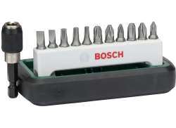 Bosch Bitsats 12-Delar TX/Kedjeringskydd/Plus - Silver/Gr&ouml;n