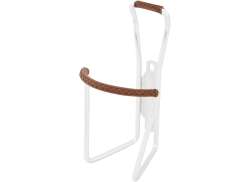 Brave Bottle Cage Aluminum / Leather - Silver/Brown
