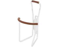 Brave Bottle Cage Aluminum / Leather - Silver/Brown