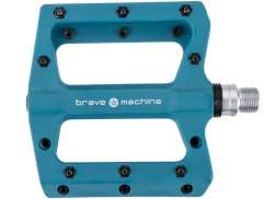 Brave Dirt 2 Pedals 9/16 Nylon Platform - Blue