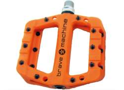 Brave Dirt Light P&eacute;dales Platform 20-&Eacute;pingle - Orange
