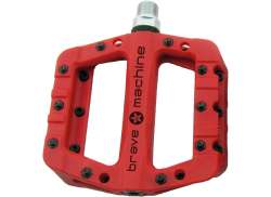 Brave Dirt Light Pedals Platform 20-Pins - Red
