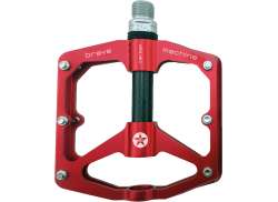 Brave Freeride Carbon Pedalen Platform Alu/Carbon - Rood