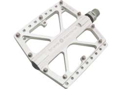 Brave Freeride Extreme Pedali Platform Alluminio - Argento