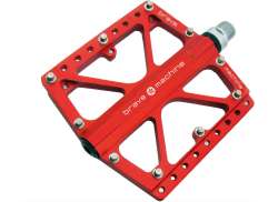 Brave Freeride Extreme Pedali Platform Alluminio - Rosso
