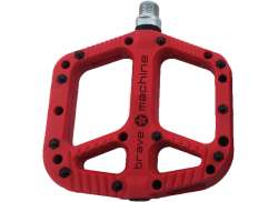 Brave Freeride XL Pedali Platform 20-Perni - Rosso