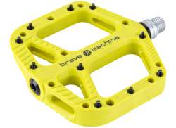 Brave Freeride XL Pedals Platform Kunsstof - Lime Green