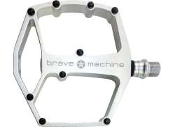 Brave Solid Pedales Platform Aluminio - Plata