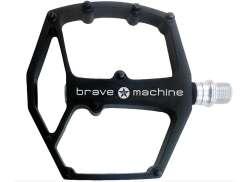 Brave Solid Pedals Platform Aluminum - Black