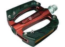 Brave Stranger Pedals Aluminum - Red/Black