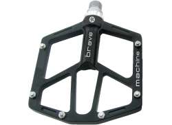 Brave Superthin Pedali Platform Alluminio - Nero