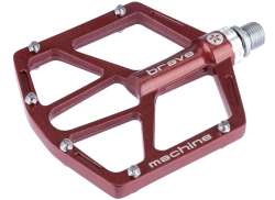 Brave Superthin Pedali Platform Alluminio - Rosso