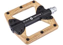Brave Træ Pedaler Platform 6-Nåle - Sort/Træ