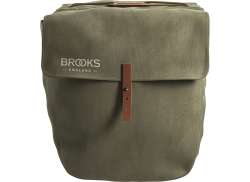 Brooks Bricklane Dubbele Fietstas 15L - Sage Green/Honing