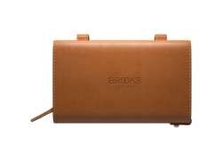 Brooks D-Образный Подседельная Сумка Кожа 1L - Мед