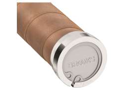 Brooks Grips 100/130mm Slender Leather - Brown