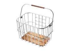 Brooks Hoxton Panier &Agrave; V&eacute;lo - Aluminium/En Bois