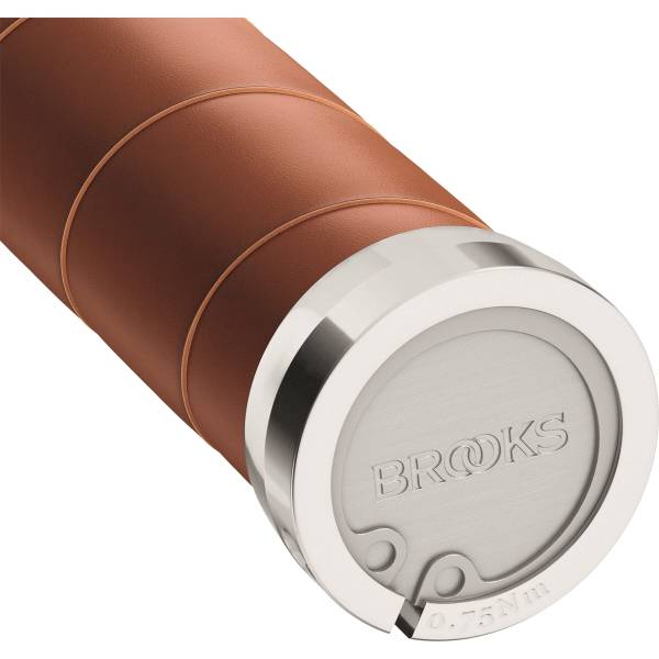 Poignées De Guidon En Cuir Marron Brooks BR95M - Pour Vélo Fixe Ou Classique - Neuf - Fabriqué En Italie