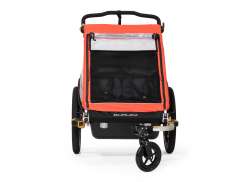 Burley CUB X Fietskar 2-Kinderen - Zwart/Oranje