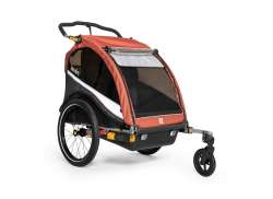 Burley CUB X Vozík Za Kolo 2-Děti - Černá/Oranžová
