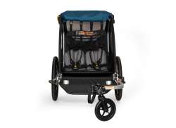 Burley Encore X Cykeltrailer 2-Barn - Stillehavet Blå/Sort