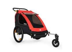 Burley Honey Bee Bicycle Trailer 2-Child - Red/Black