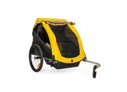 Burley Rental Cub 自行车拖车 2-儿童 - 黑色/黄色