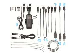 Busch &amp; M&uuml;ller Nr15 Adapter Kabel Runde -&gt; Mini USB - Sort