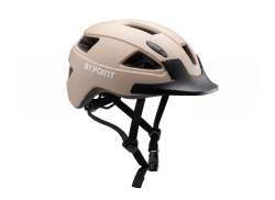 Bypoint Buddy Junior Led Cykelhj&auml;lm Sand Beige - S 48-54 cm