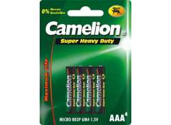 Camelion AAA Batterie Zinco/Carbone - Verde (4)