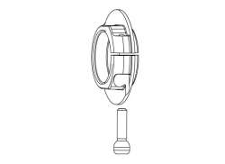 Campagnolo Anel Do Ajustador Para. FH-ZO015 - Prata