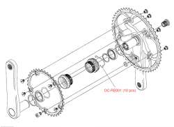 Campagnolo Предохранительные Зажимы t.b.v. Каретка OS-RE001 (1)