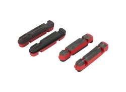 Campagnolo Rempads Avant Carbone Jantes 4 Pi&egrave;ces - Rouge