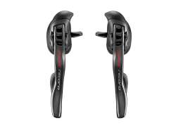 Campagnolo Super Record Hamulec-/Manetki 12V Carbon - Czarny