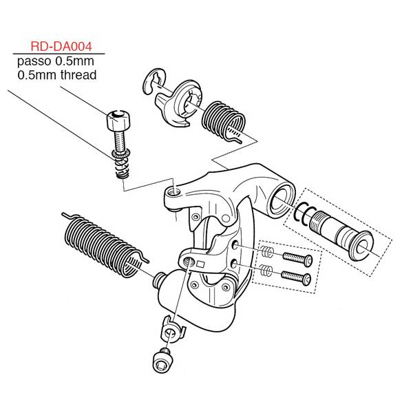 Genuine Campagnolo 10/11 Speed Rear Derailleur Cable Adjuster – RD-DA004, Black, Italy