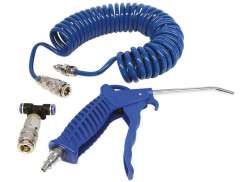 Carpoint Soufflette &Agrave; Air Comprim&eacute; Incl. Tuyau Spiral&eacute; 5M - Bleu