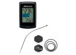 CatEye AirGPS II Велокомпьютер Вкл.. Датчик Комплект - Черный