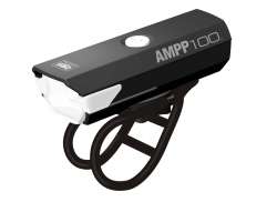 Cateye AMPP100 Lampka Przednia LED Akumulator - Czarny