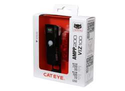 CatEye AMPP200+VIZ100 照明装置 USB - 黑色/红色