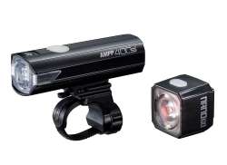 CatEye AMPP400S+NANO60 Conjunto De Far&oacute;is USB - Preto/Vermelho