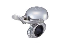 Cateye Hikibi Bicycle Bell &#216;45mm Aluminum - Silver