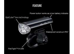 Cateye HL-EL160 Koplamp LED Batterij - Zwart
