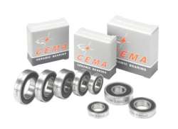 Cema 6201 Ball Bearing 12 x 32 x 10mm Steel - Silver