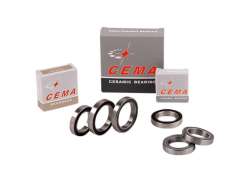Cema Ball Bearing 16 x 28 x 7mm Ceramic ABEC5 - Silver