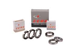Cema Bottom Bracket Bearing Ceramic 24 x 37 x 7mm - Silver (